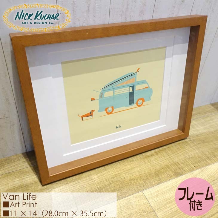 Nick Kuchar ニックカッチャー Van Life ArtPrint MATTED PRINTS