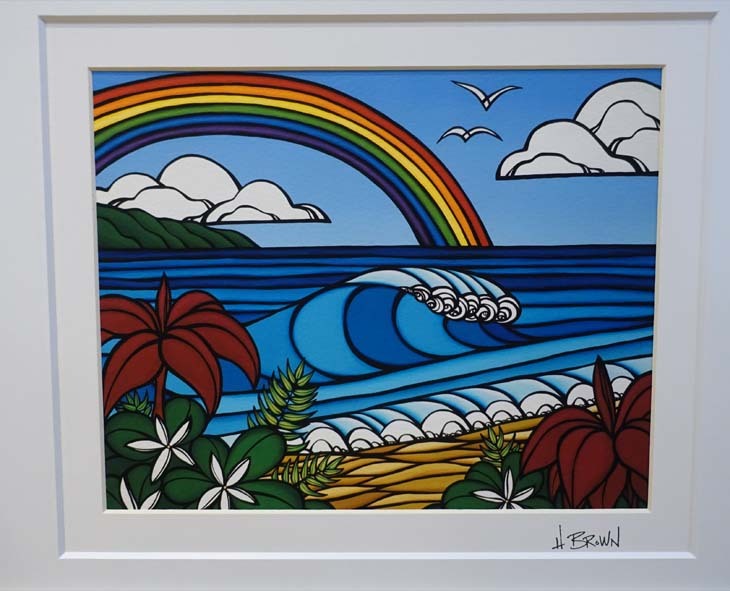 Heather Brown Art Japan ヘザーブラウン North Shore Rainbow1 Art 