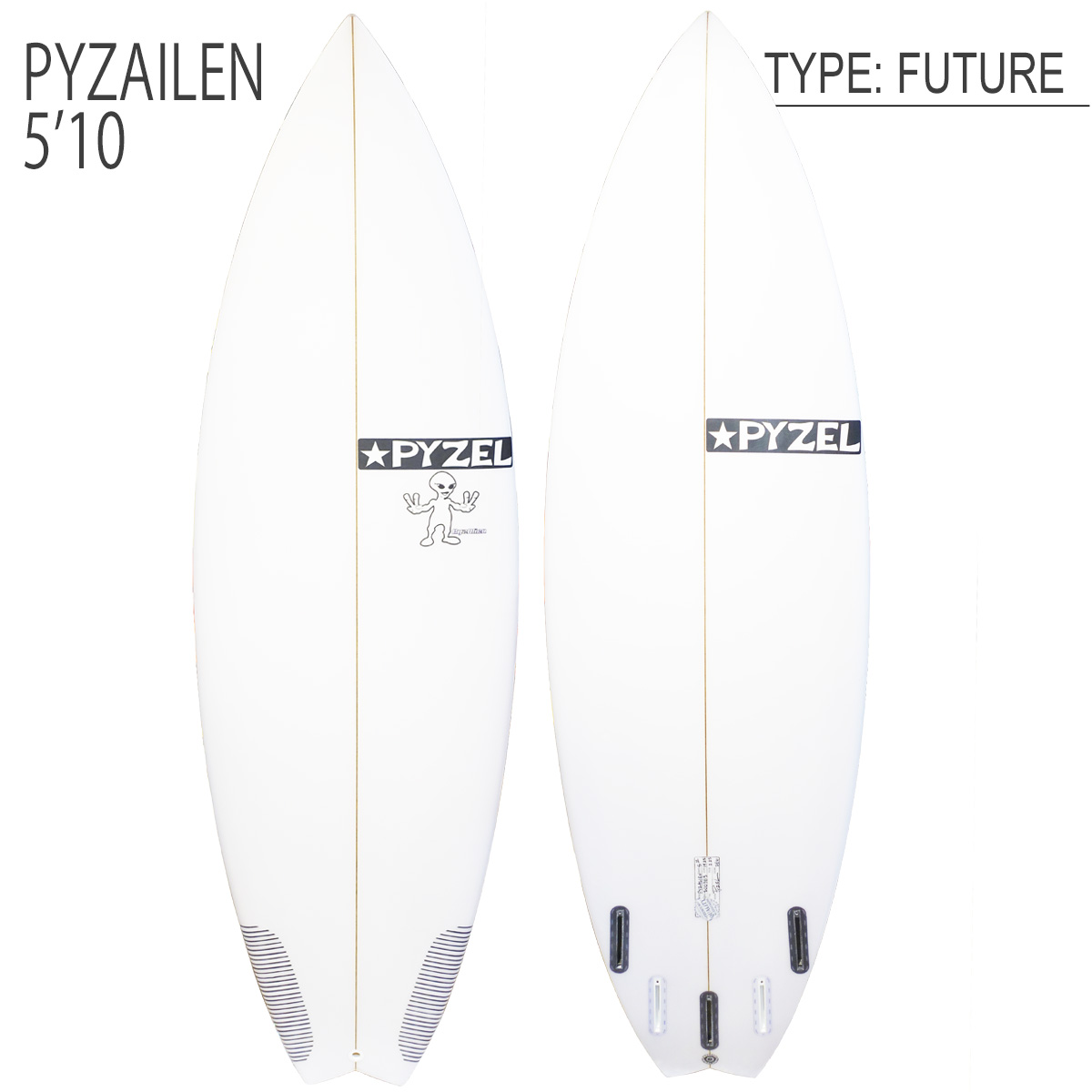 22 パイゼル PYZEL SURFBOARDS PYZALIEN パイゼリアン PU サーフボード 