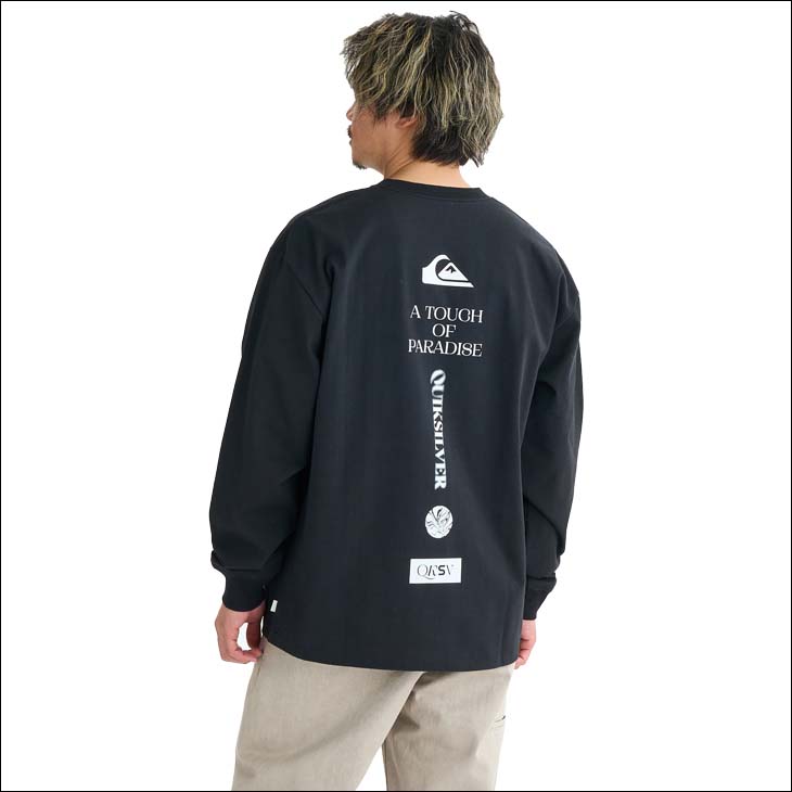 25 FW Quiksilver クイックシルバー ロンT TC VERTICAL LOGO LT 長袖 T