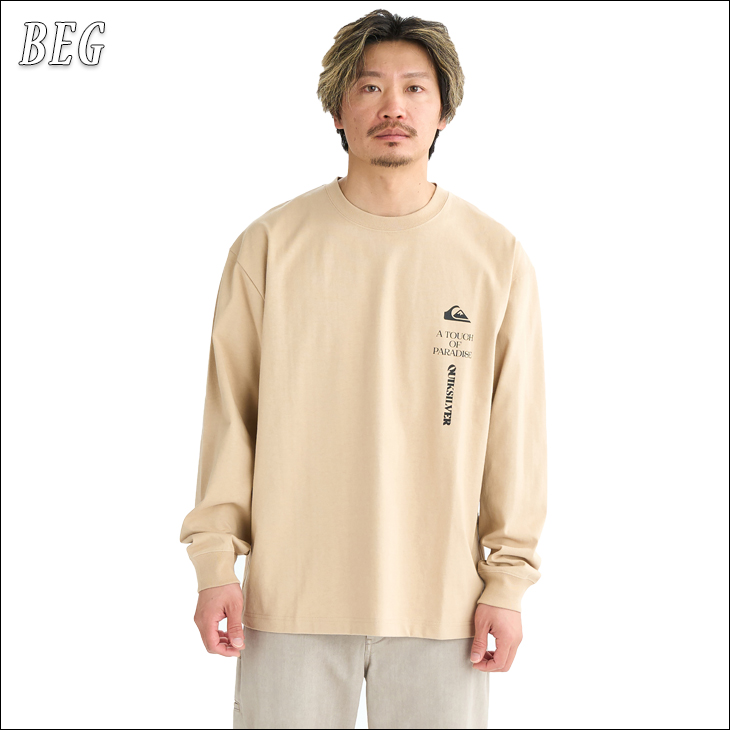 25 FW Quiksilver クイックシルバー ロンT TC VERTICAL LOGO LT 長袖 T