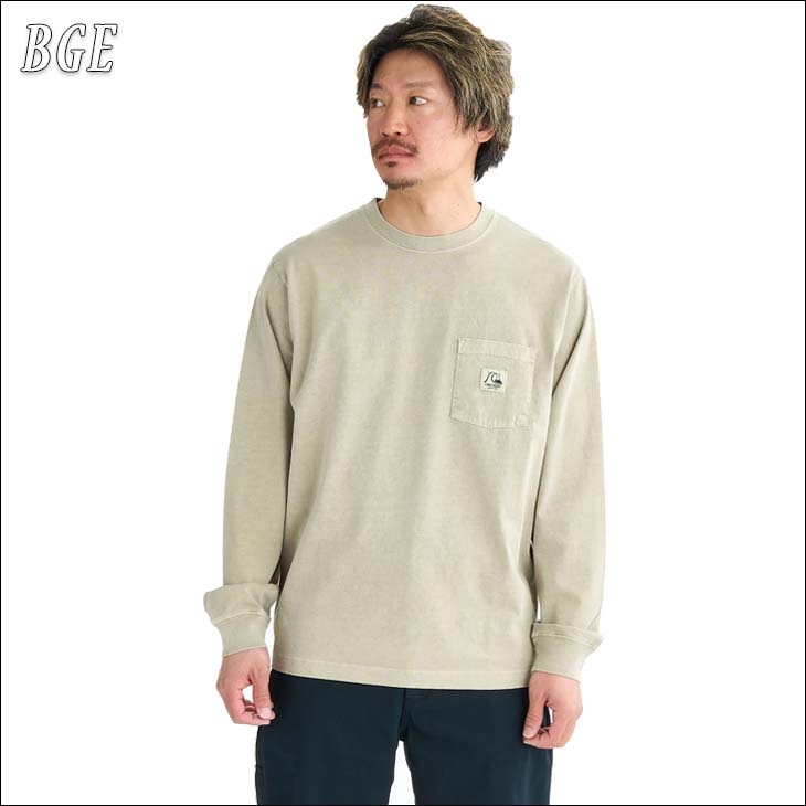 25 FW Quiksilver クイックシルバー ロンT 長袖 Tシャツ ロゴ入り
