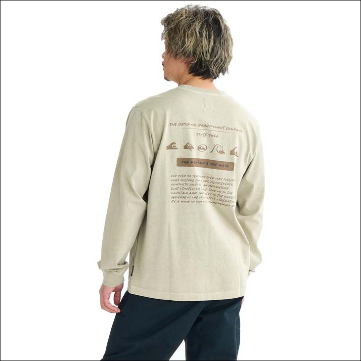 25 FW Quiksilver クイックシルバー ロンT 長袖 Tシャツ ロゴ入り