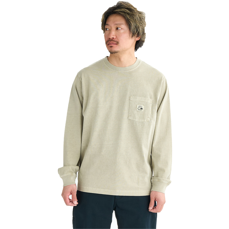 25 FW Quiksilver クイックシルバー ロンT 長袖 Tシャツ ロゴ入り
