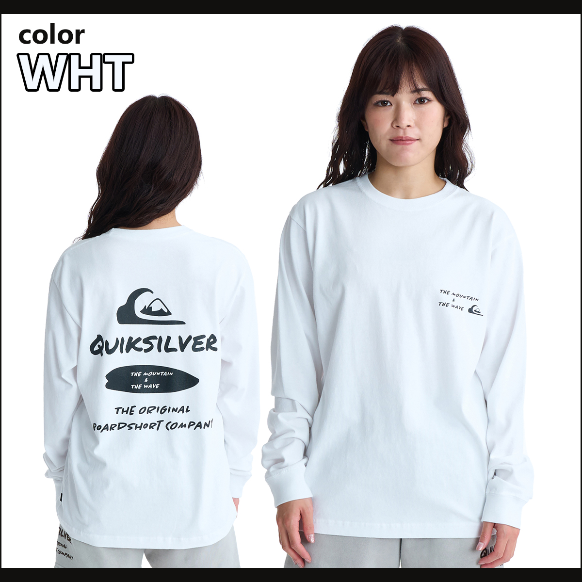 26 SS Quiksilver ロンT NEW HD LT 長袖 Tシャツ ユニセックス