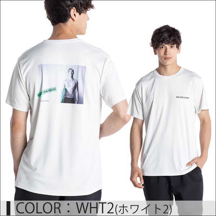 21 Quiksilver クイックシルバー ラッシュガード KANOA PHOTO SS UPF50+ 五十嵐カノア Tシャツ 半袖 メンズ  2021年春夏 QLY211083