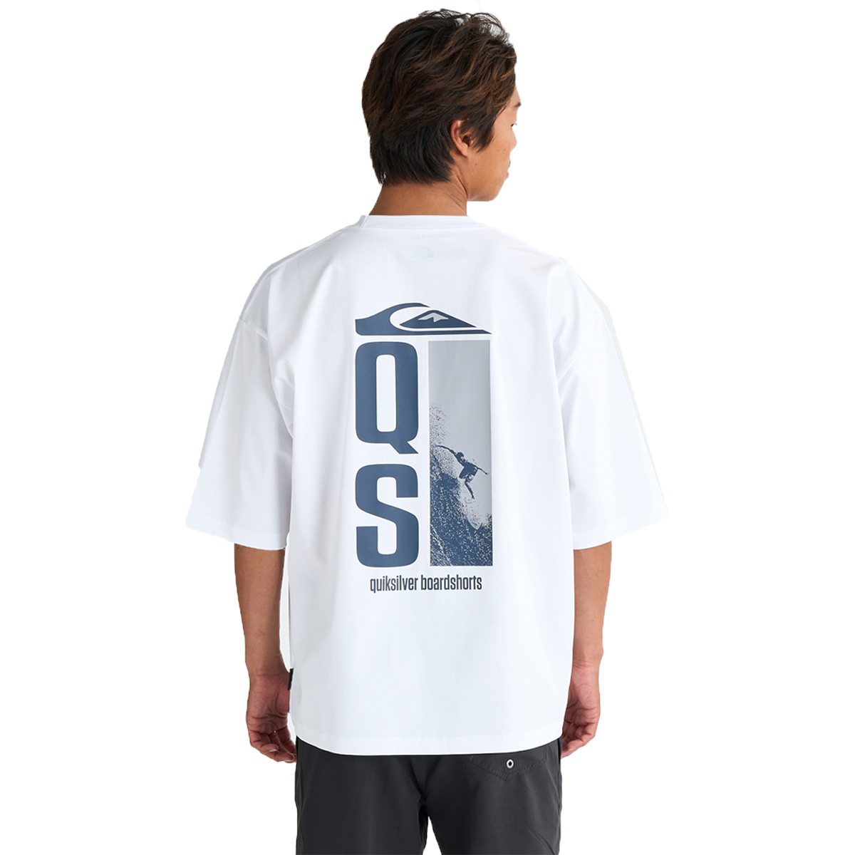 ★QUIKSILVER★半袖 ラッシュガード/ 基本フィット UPF50+ Quiksilver 25 QUIKSILVER クイックシルバー ラッシュガード