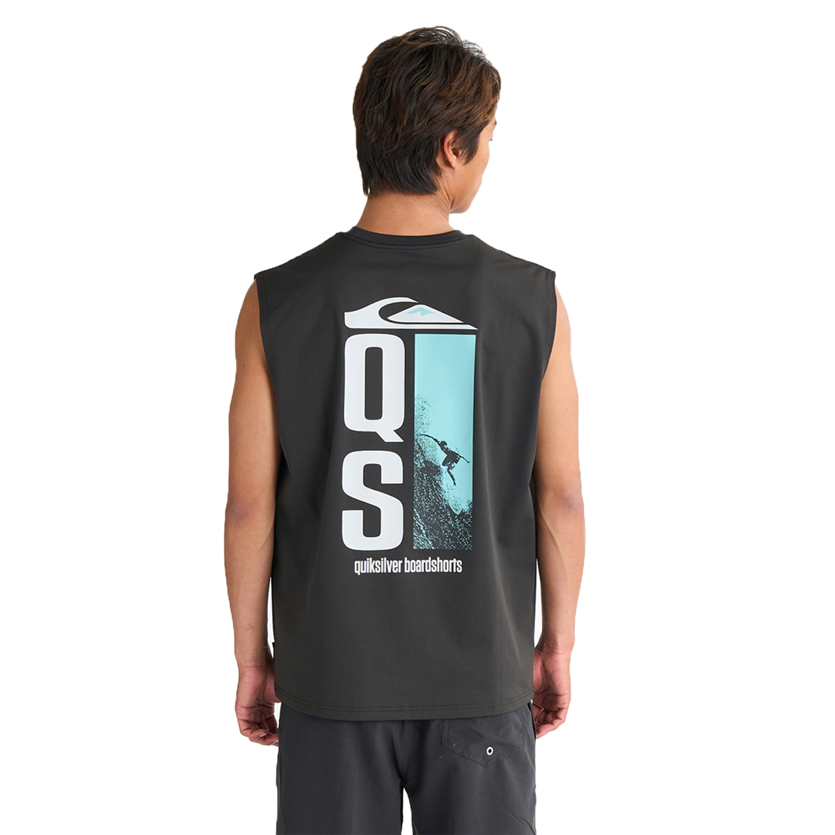 QUIKSILVER - JULIEN DAVID QUIKSILVER ラッシュガード OUTLET】Quiksilver WORDBLOCK SS YOUTH キッズ ラッシュガード