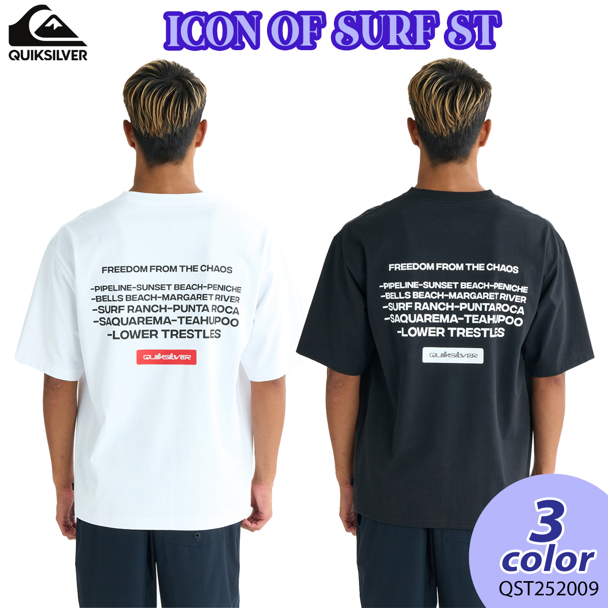 Quiksilver 25 QUIKSILVER クイックシルバー Tシャツ ICON OF
