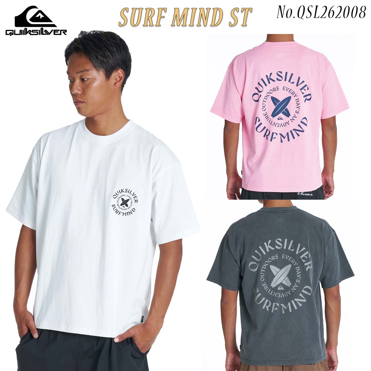 26 SS QUIKSILVER クイックシルバー Tシャツ SURF MIND ST 半袖