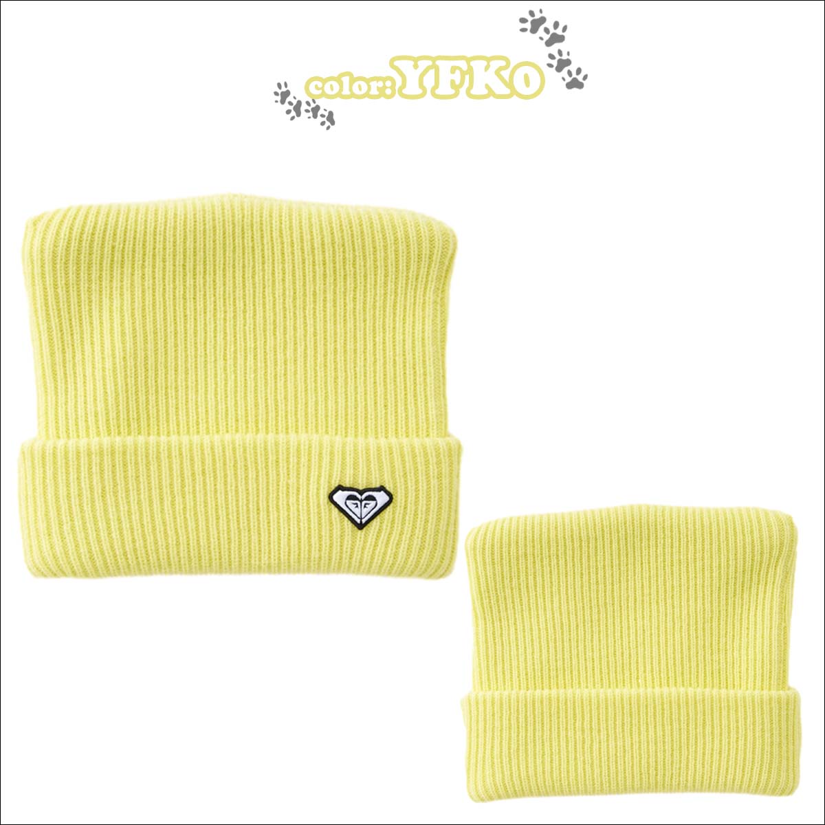 ROXY（ロキシー） 25/26 SNOW ROXY ニット帽 スクエア ビーニー 帽子