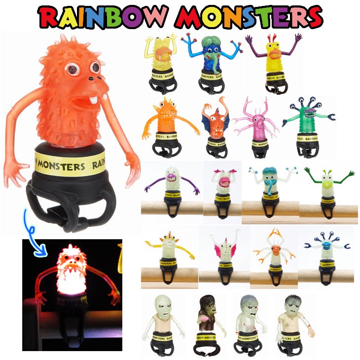 RAINBOW MONSTERS レインボー モンスターズ 自転車用 ライト LED 安全灯 パーツ 夜道 光 日本正規品