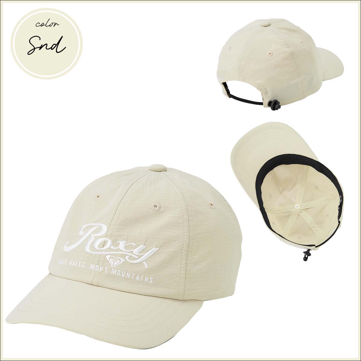 ROXY（ロキシー） 26 SS ROXY キャップ コースティー デイズ 帽子 ロゴ