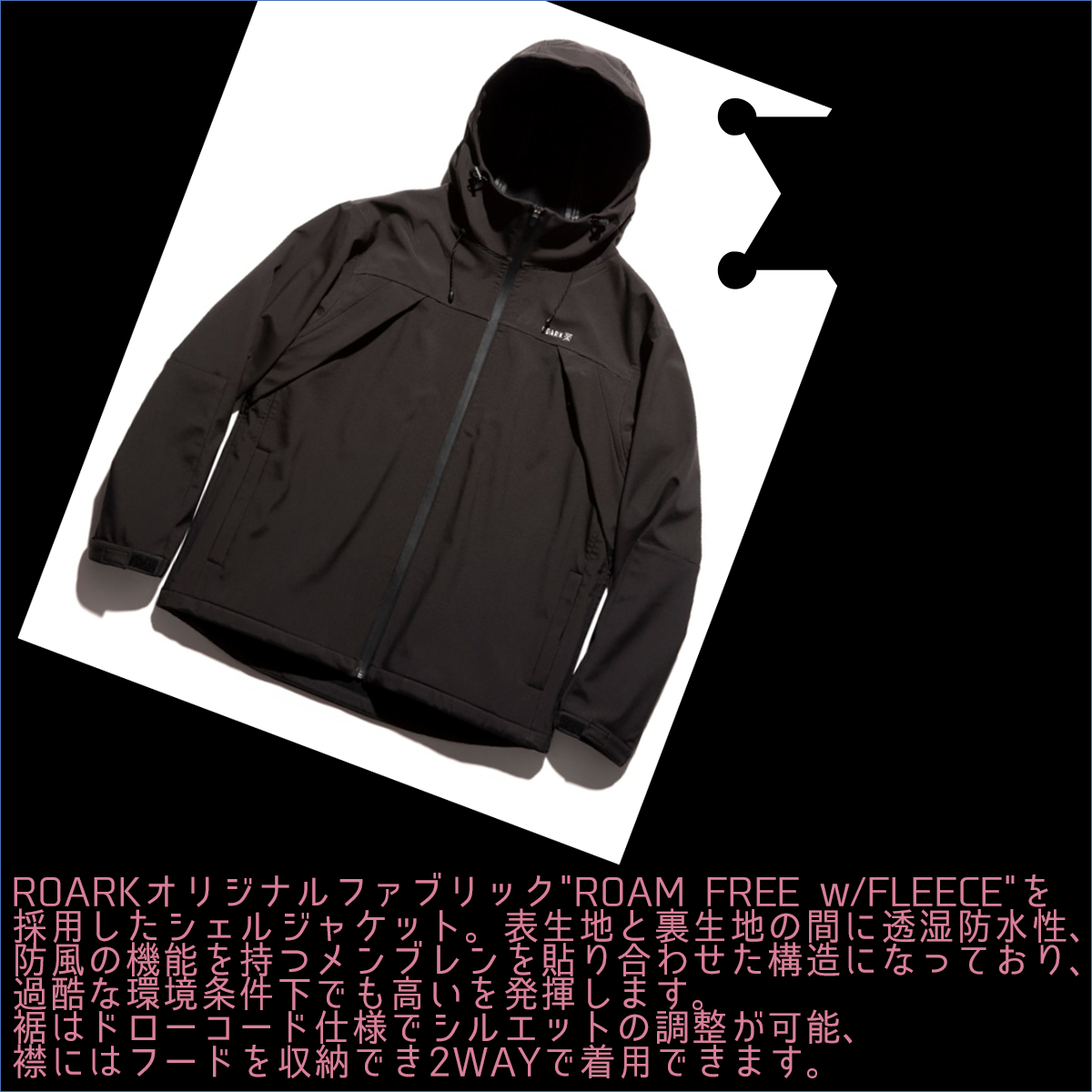 24 ROARK ロアーク ジャケット RECON SOFT SHELL 上着 コート ロゴ