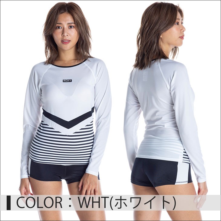 ROXY 花柄ラッシュガード 上下セット☆☆ Roxy HIBISCUS DAZE CROP LYCRA ウィメンズ ラッシュガード