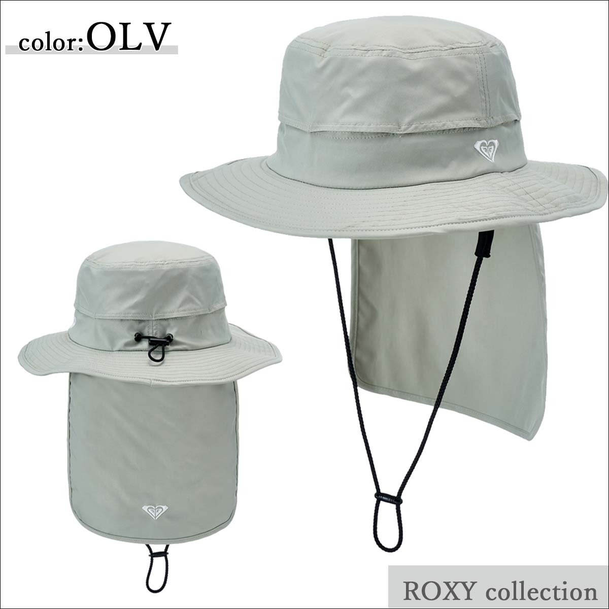 ROXY（ロキシー） 26 SS ROXY サーフハット 帽子 UVカット あご紐 大人