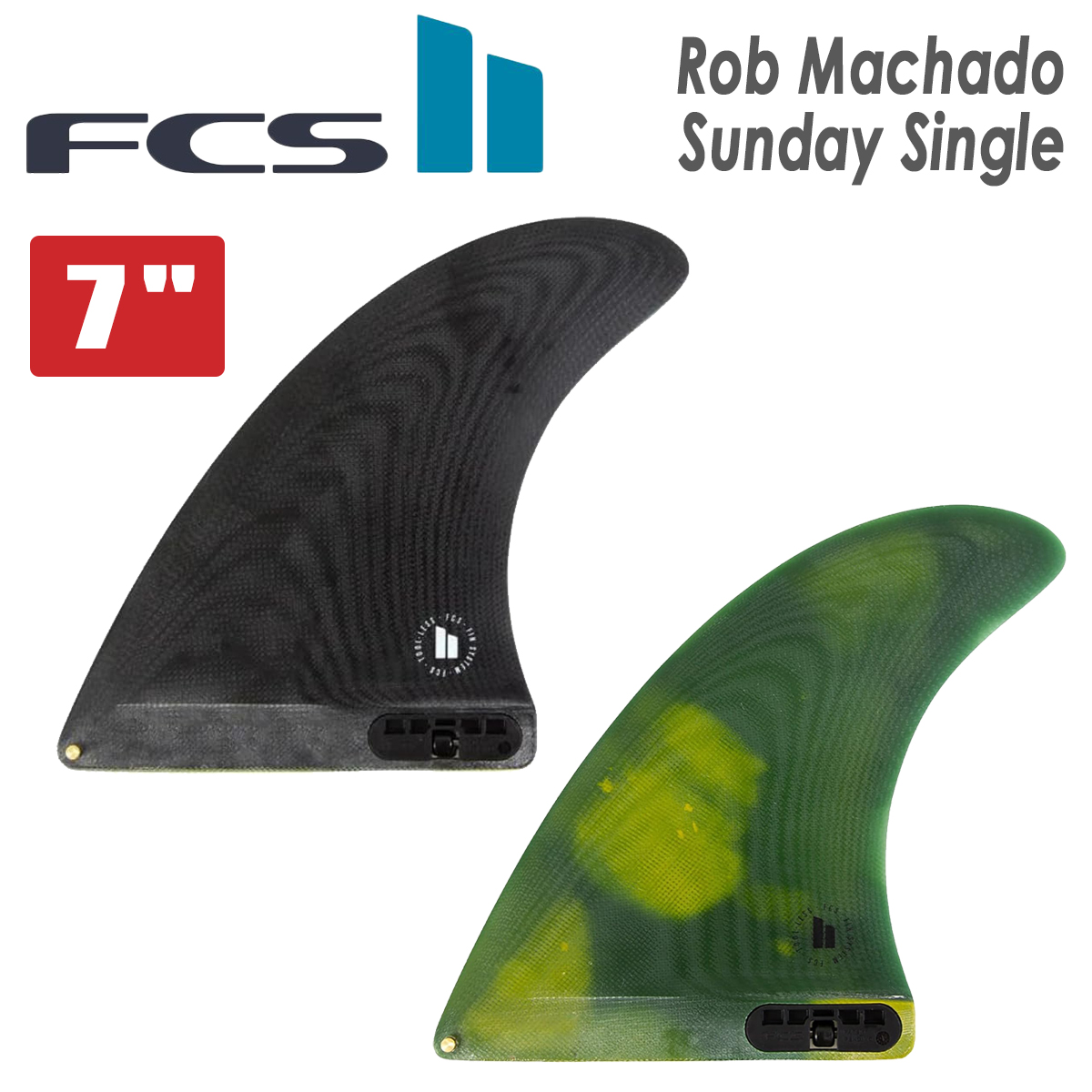 FCS FCS2 シングルフィン ロングボード フィン ロブマチャド PG Rob