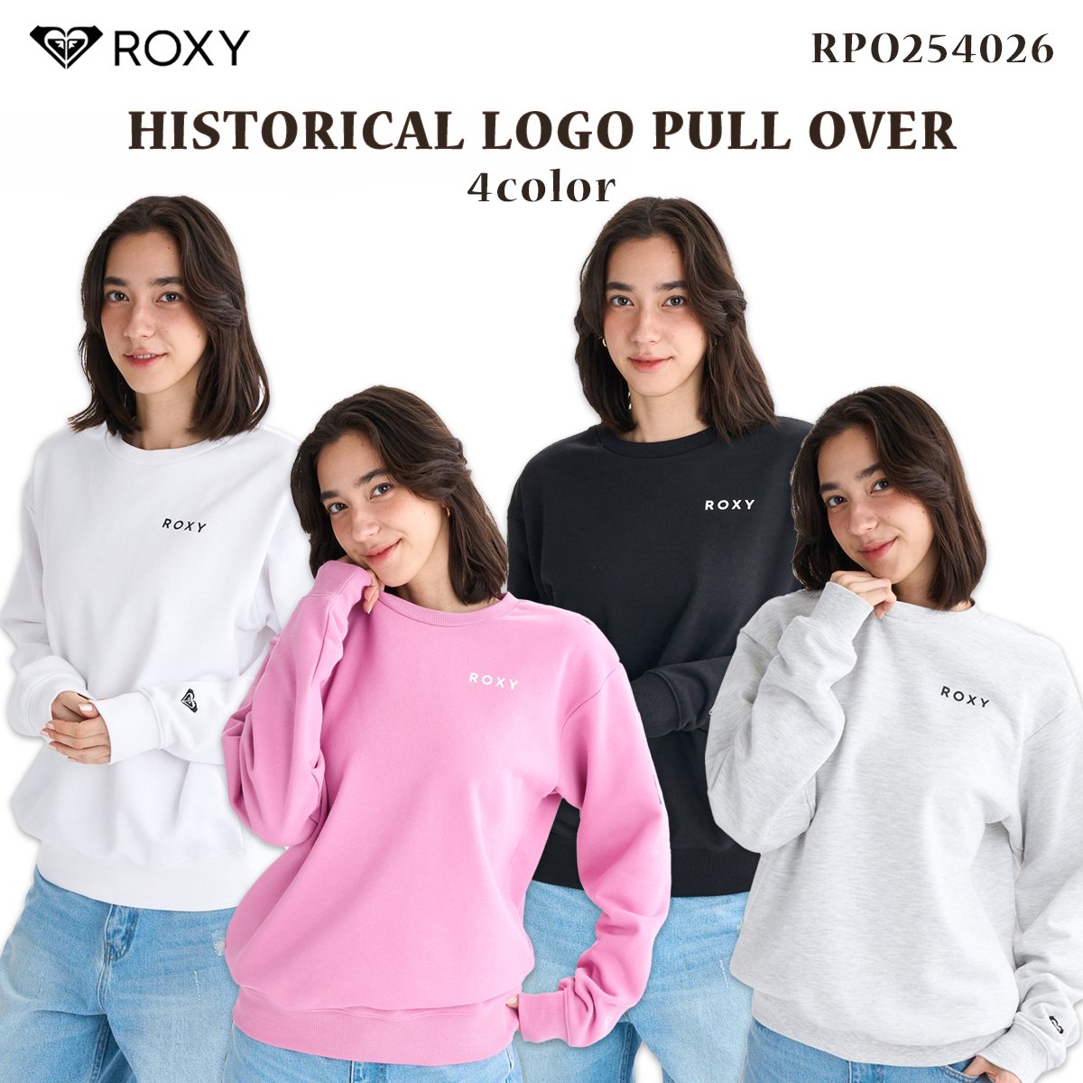 専用ページ ROXY（ロキシー） 25 FW ROXY トレーナー HISTORICAL LOGO PULL OVER