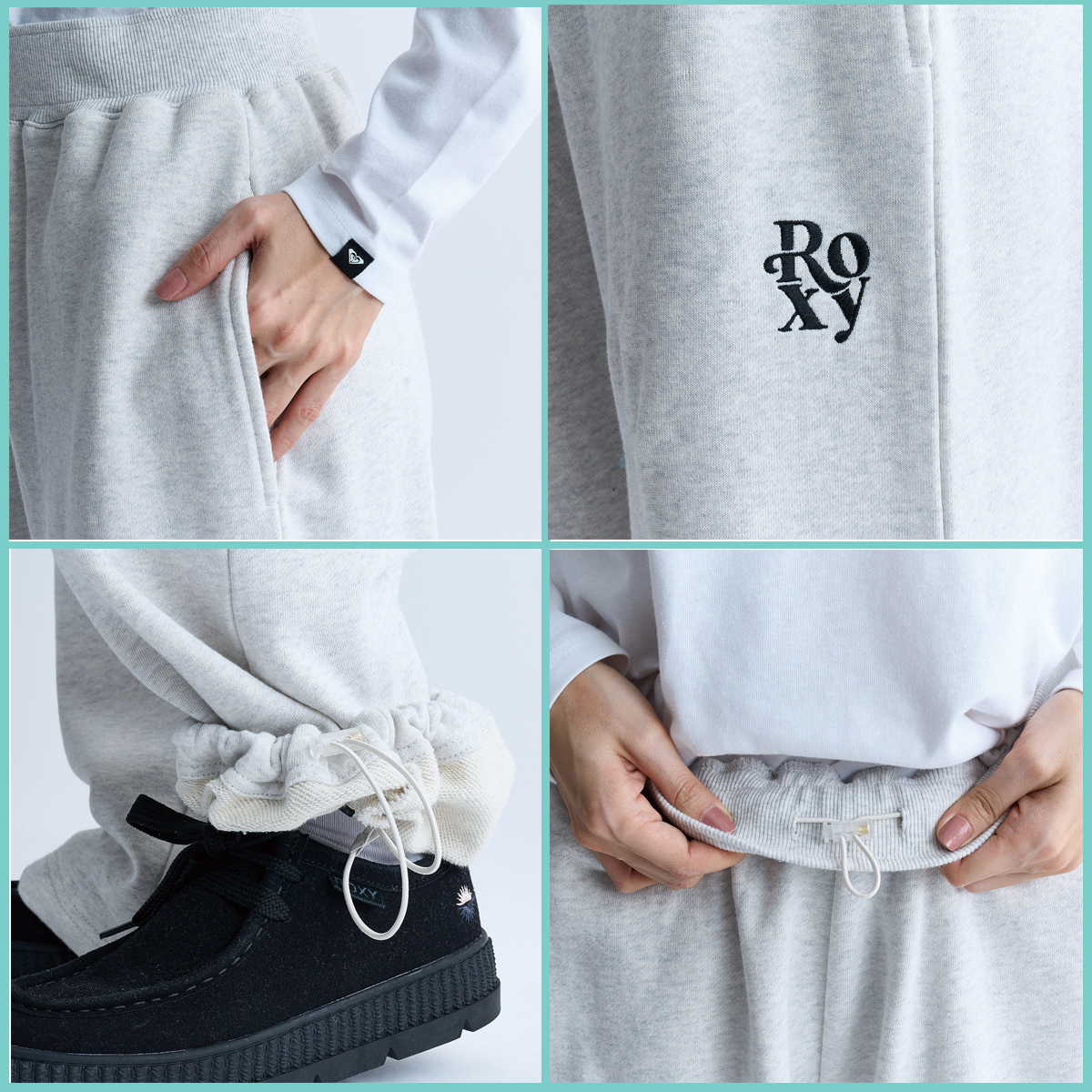 ROXY（ロキシー） 24 ROXY スウェットパンツ BORN TO BE ROXY PANTS