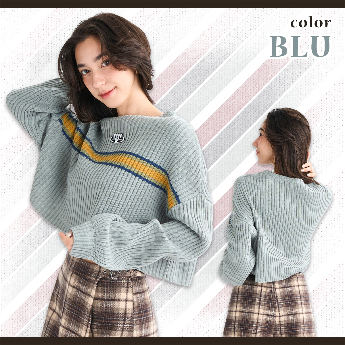 ROXY（ロキシー） 25 FW ROXY ニット HORIZON SWEATER リブ編みニット