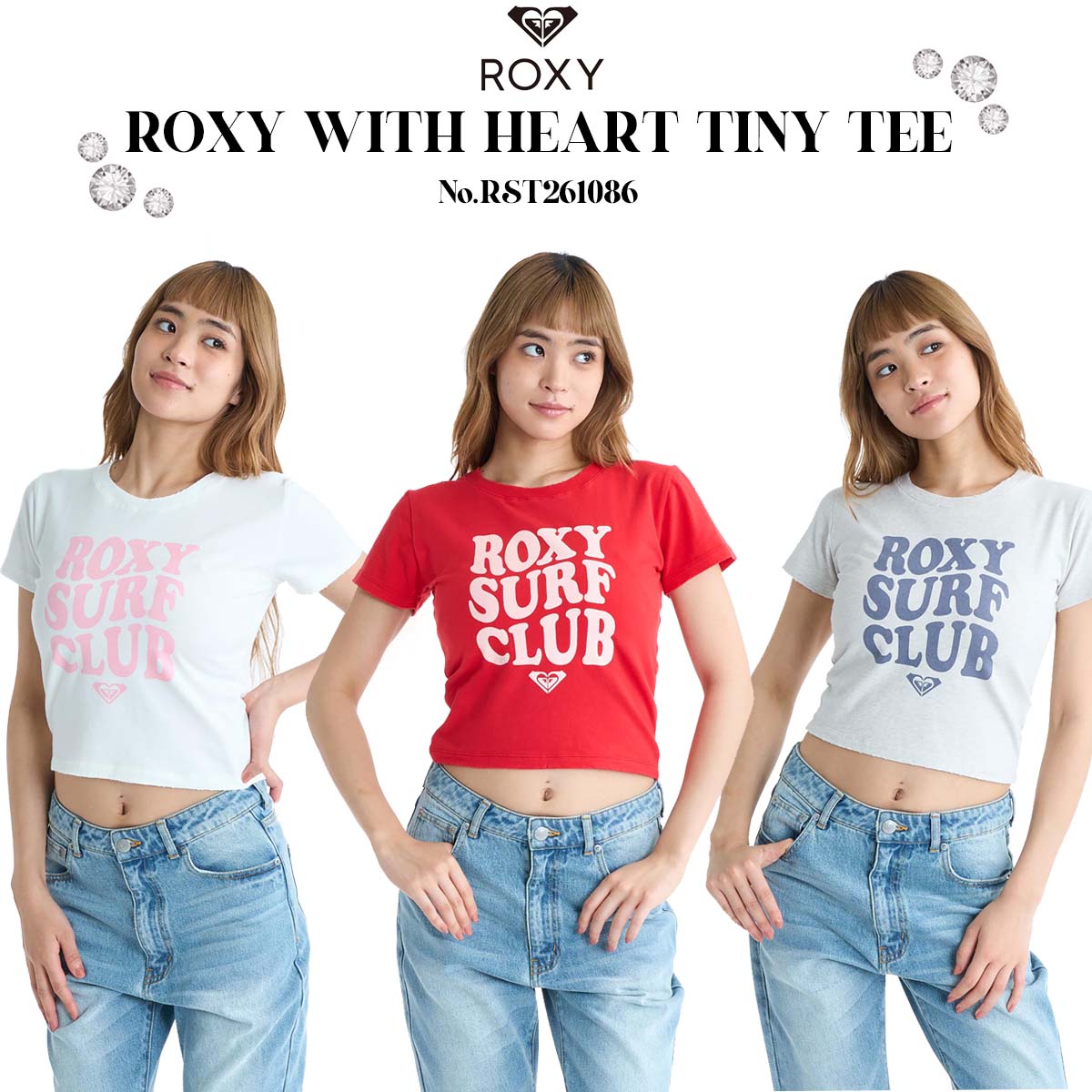 ROXY（ロキシー） 26 SS ROXY Tシャツ 半袖 ショート丈 チビT 大人用