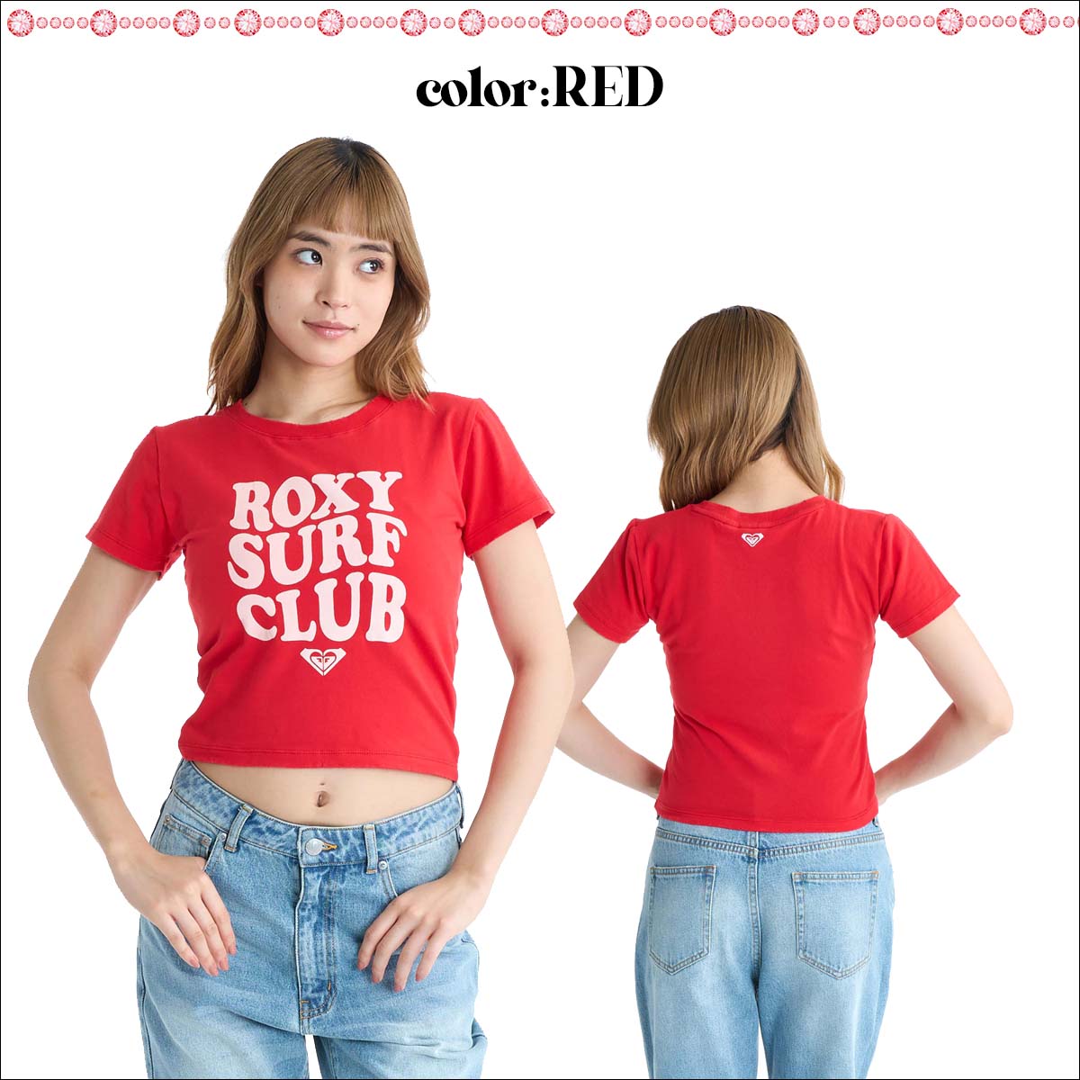 ROXY（ロキシー） 26 SS ROXY Tシャツ 半袖 ショート丈 チビT 大人用
