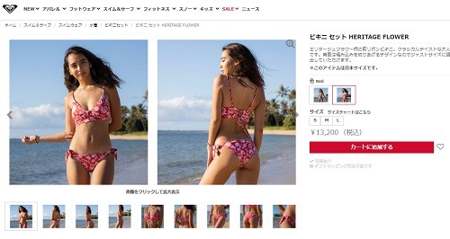 ROXY（ロキシー） 20 ROXY ビキニ セット TROPICAL FLOWER FRILL 水着