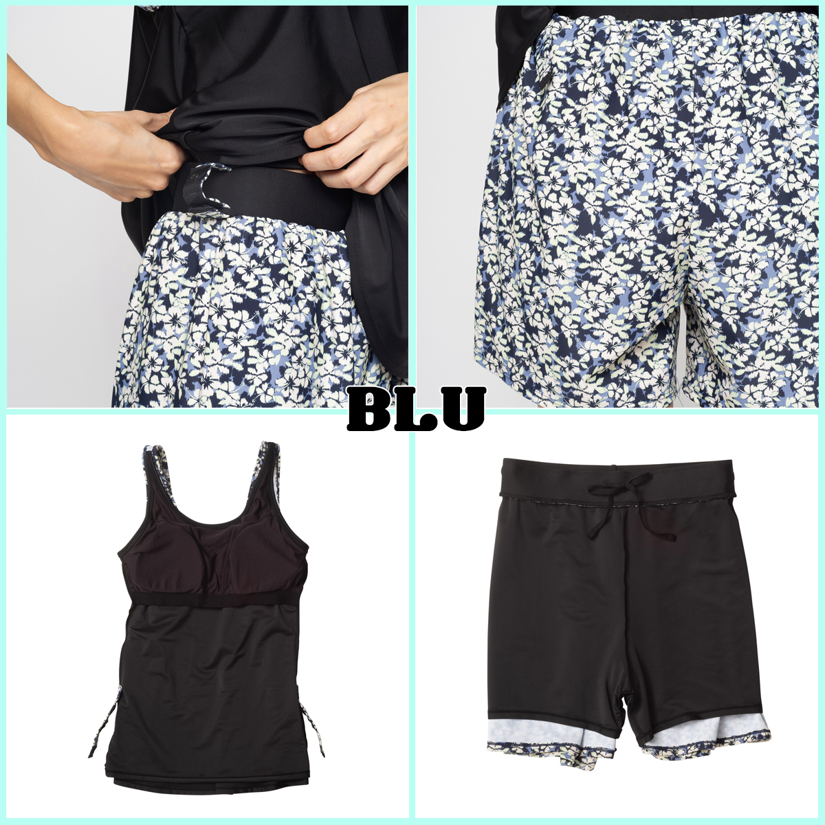 【ROXY】パンツ　ジムウェア　水陸両用ショートパンツ　水着　スイムウェア ROXY（ロキシー） 24 ROXY 水着 FLY HIGH スイムウェア タンクトップ