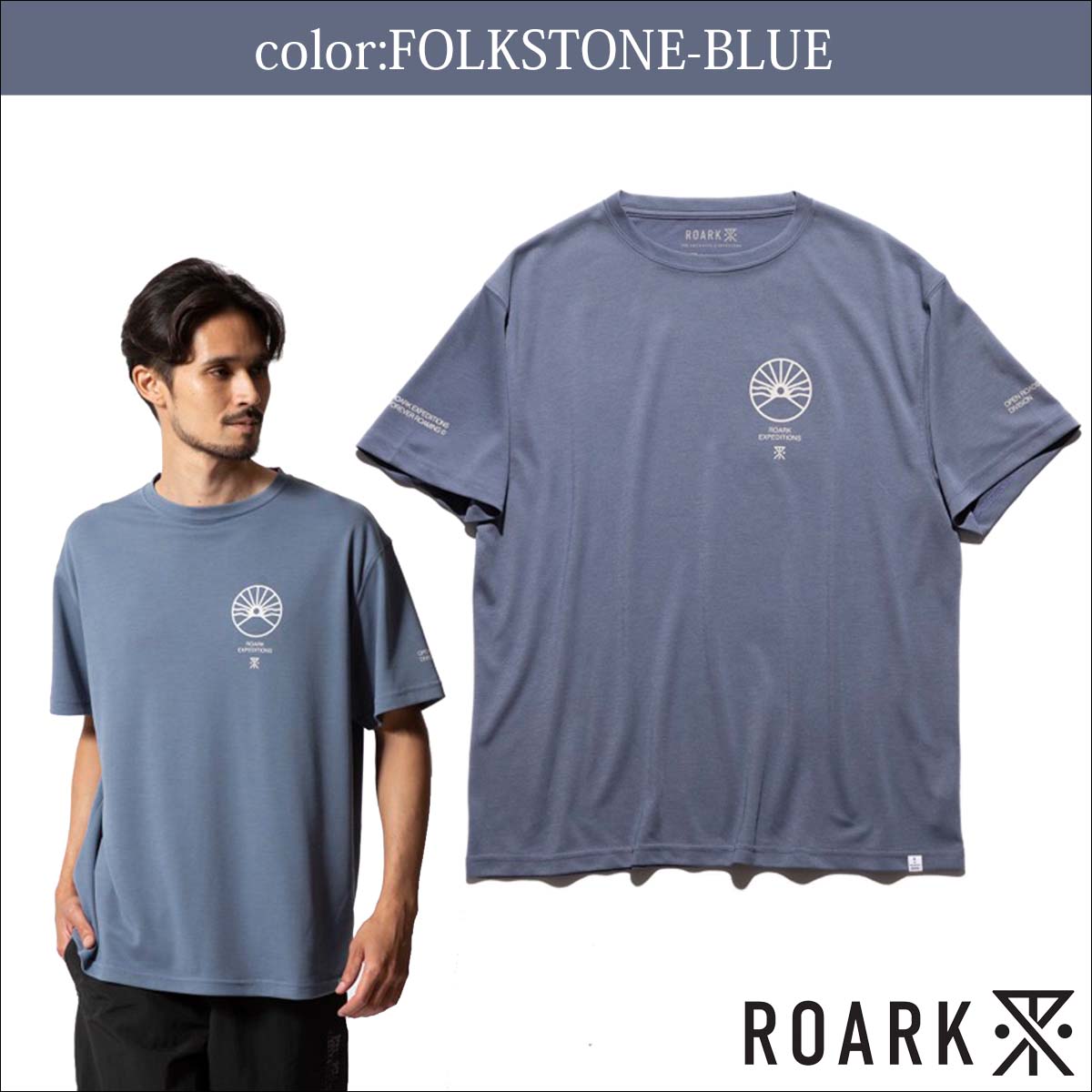 【ROARKロアーク】Tシャツ&パンツ共にS RLTJ776-BLK.jpg