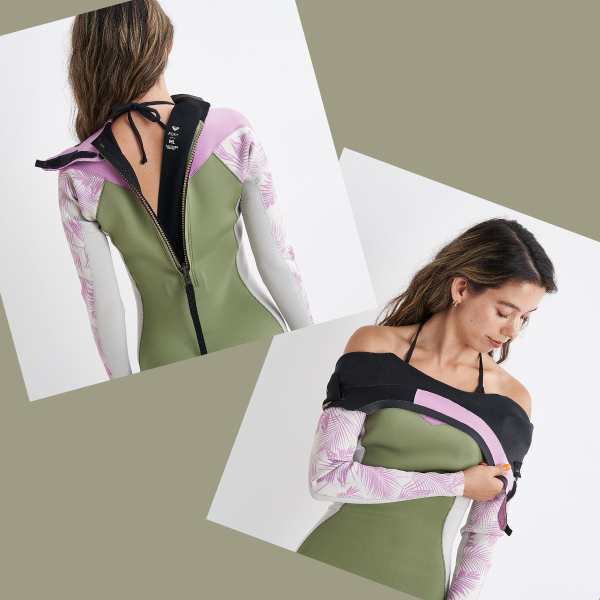 ROXY 2mm SYNCRO バックジップ ロングスリーブ　Mサイズ ROXY 2mm SYNCRO バックジップ ロングスリーブ Mサイズ 【公式通販】