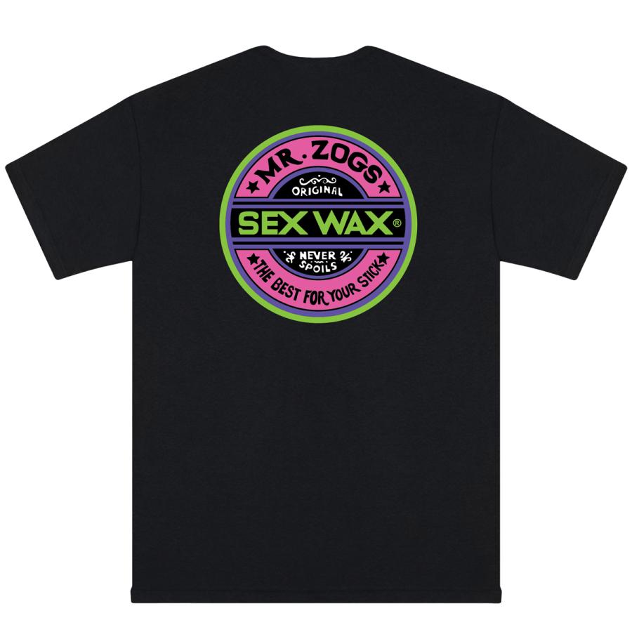 SEXWAX セックスワックス Tシャツ Fluoro Mens Regular Short Sleeve Tees 半袖 トップス サークルロゴ 黒 ブラック メンズ 品番 01013130002143 日本正規品｜stradiy｜02