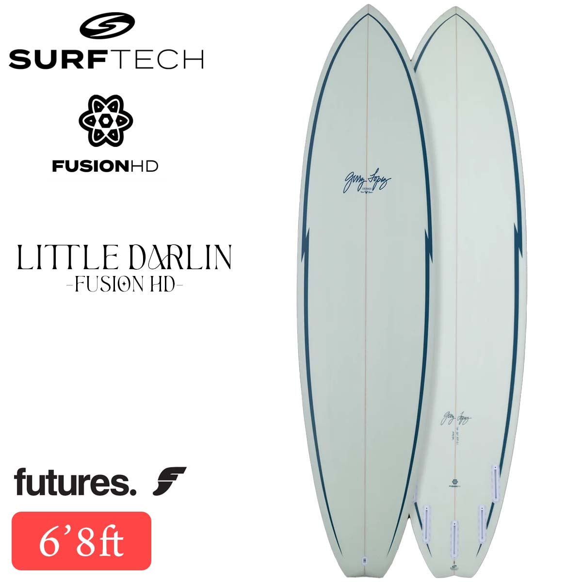 26 SURFTECH サーフテック サーフボード LITTLE DARLIN 6'8 6.8
