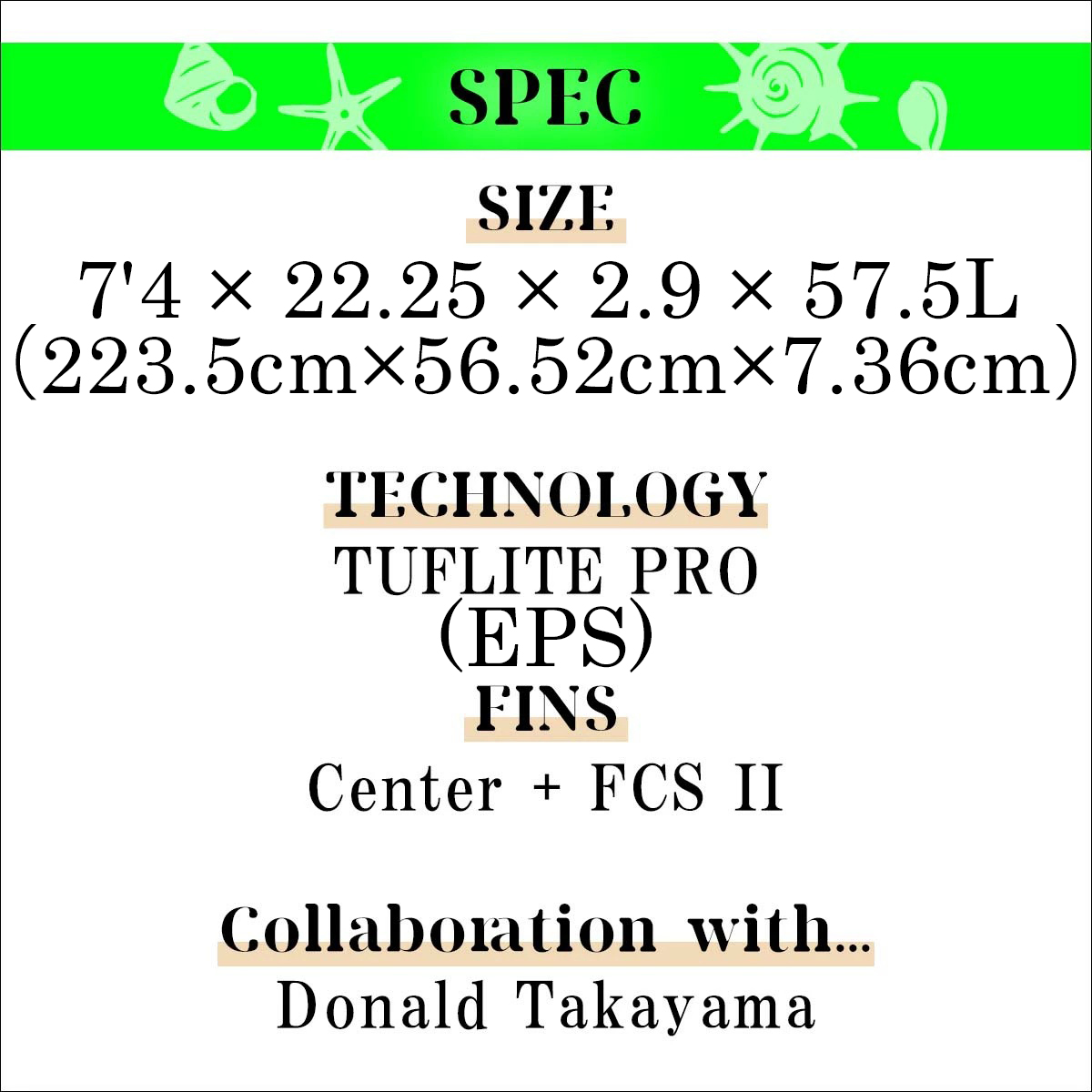 26 SURFTECH サーフテック サーフボード SCORPION 2 スコーピオン2 7'4