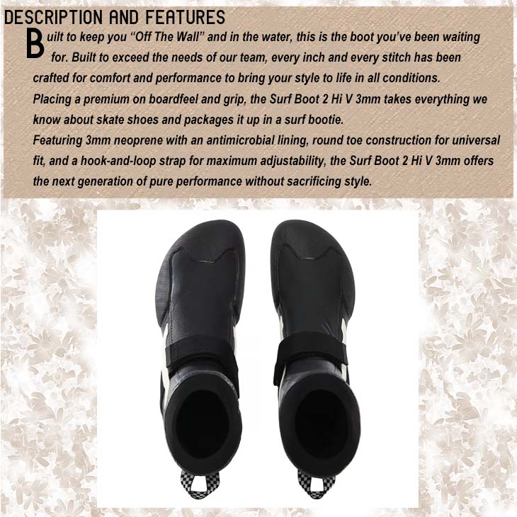 23-24 VANS バンズ サーフブーツ SURF BOOT 2 HI V 3MM ウィンター