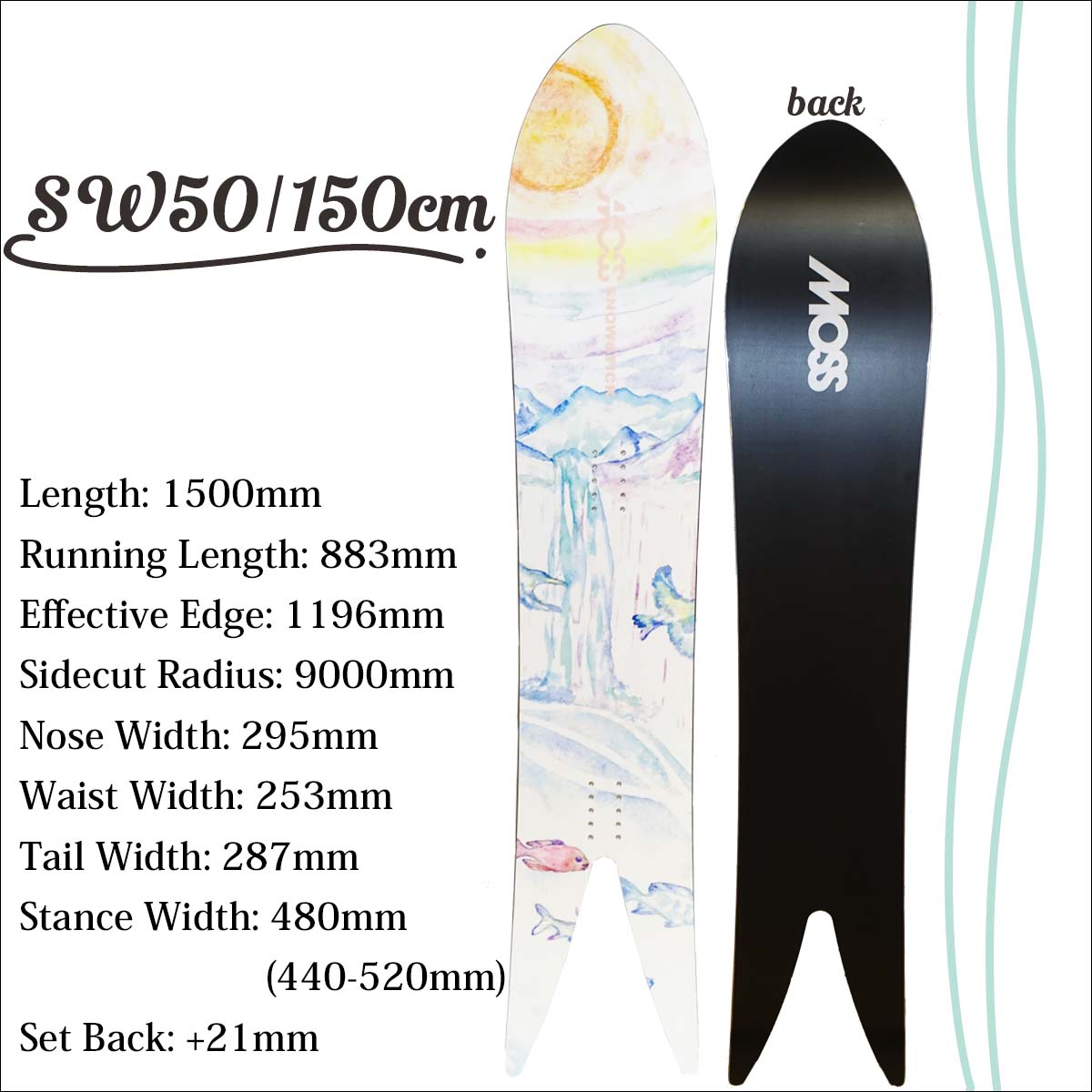 25/26 スノー MOSSSNOWSTICK モススノースティック スノーボード