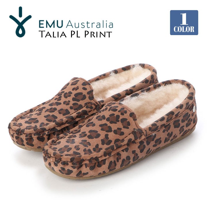 EMU Australia ヒョウ柄 モカシン EMU Australia エミュー オーストラリア モカシン スリッポン