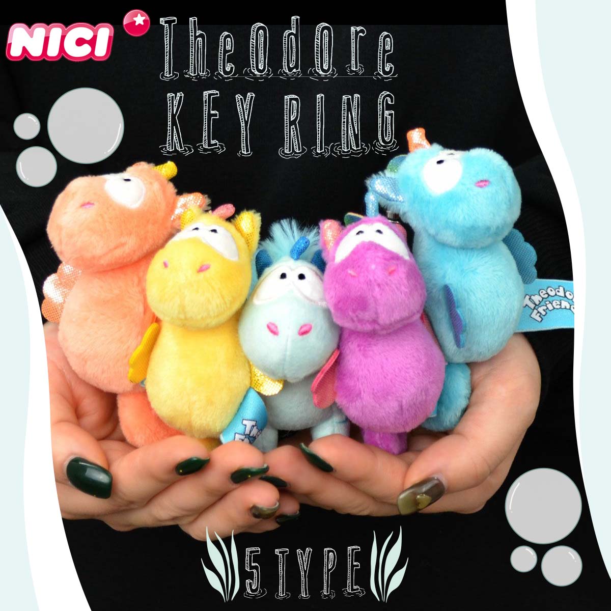 NICI ニキ キーリング KEY RING 10cm キーホルダー キーチェーン