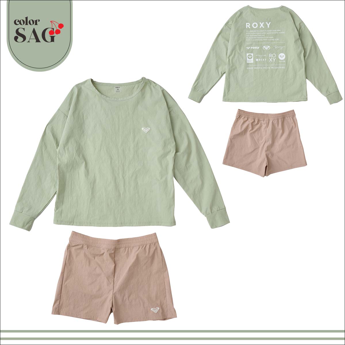 ROXY 25 SS ロキシー ラッシュセット MINI HEAR THE WAVES ラッシュ