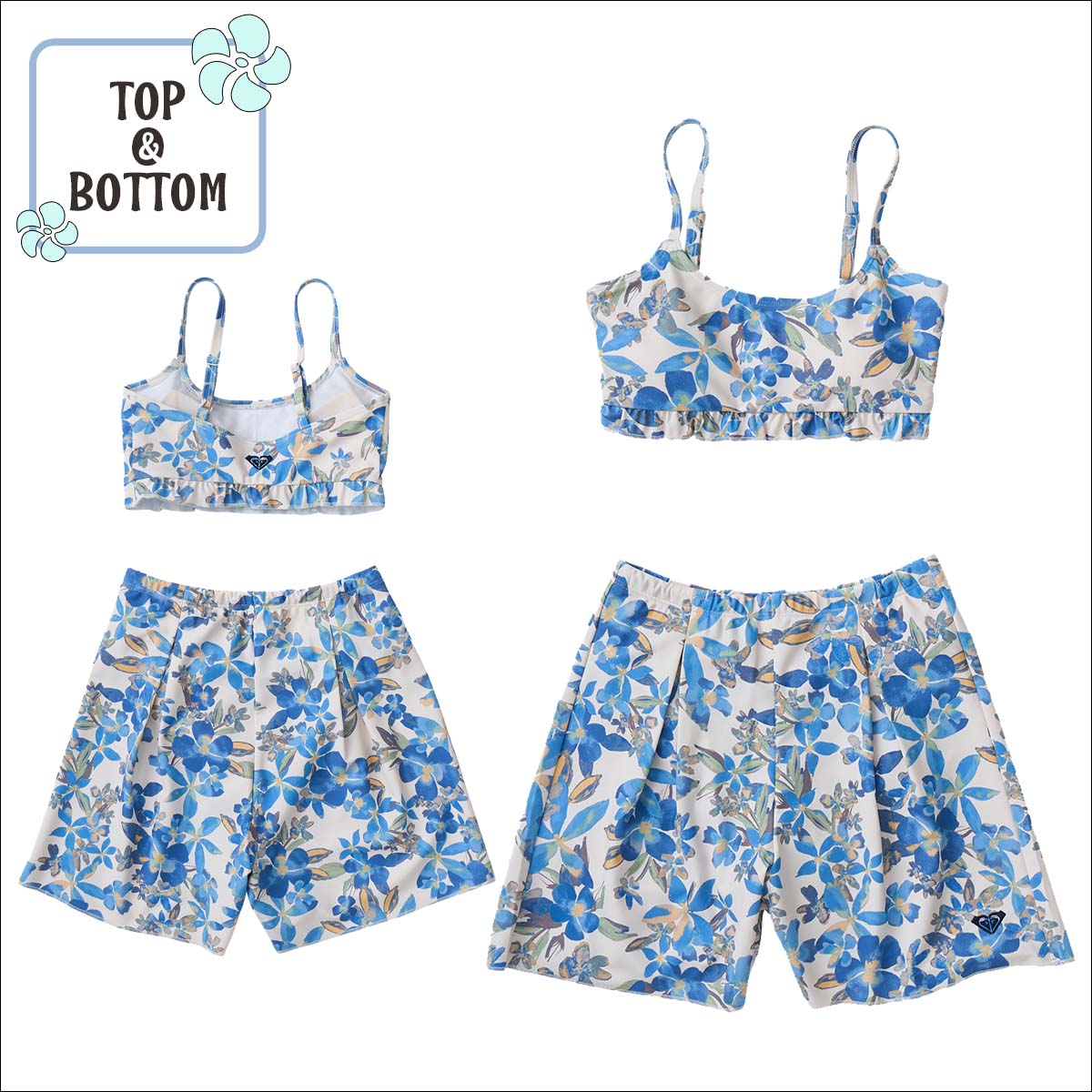 ROXY 25 SS ロキシー 水着セット MINI ARTSY FLORAL 子供用