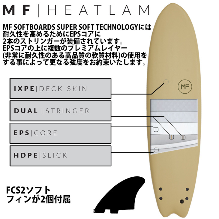 2023年モデル ミックファニング ソフトボード TWIN TOWN 7'0 ツイン