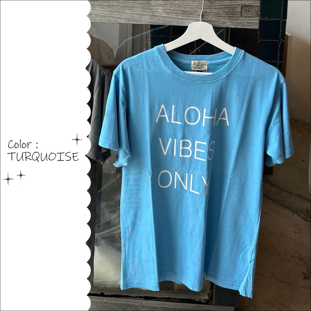 URBAN ISLAND SOCIETY Tシャツ ALOHA VIBES ONLY 半袖 トップス ハワイ