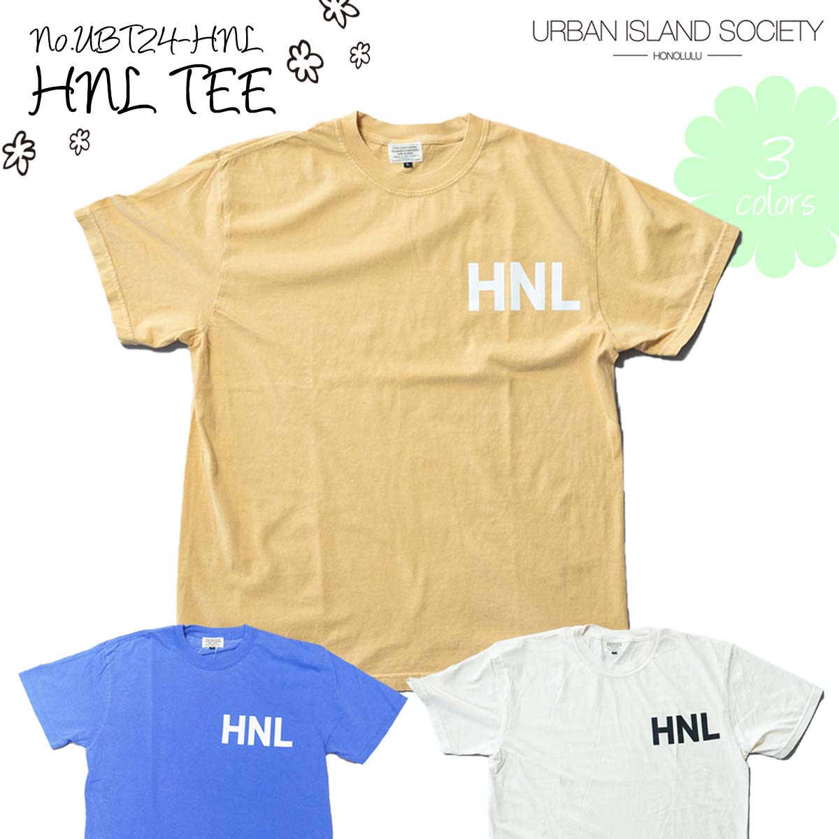 24 URBAN ISLAND SOCIETY Tシャツ HNL TEE 半袖 トップス ハワイ
