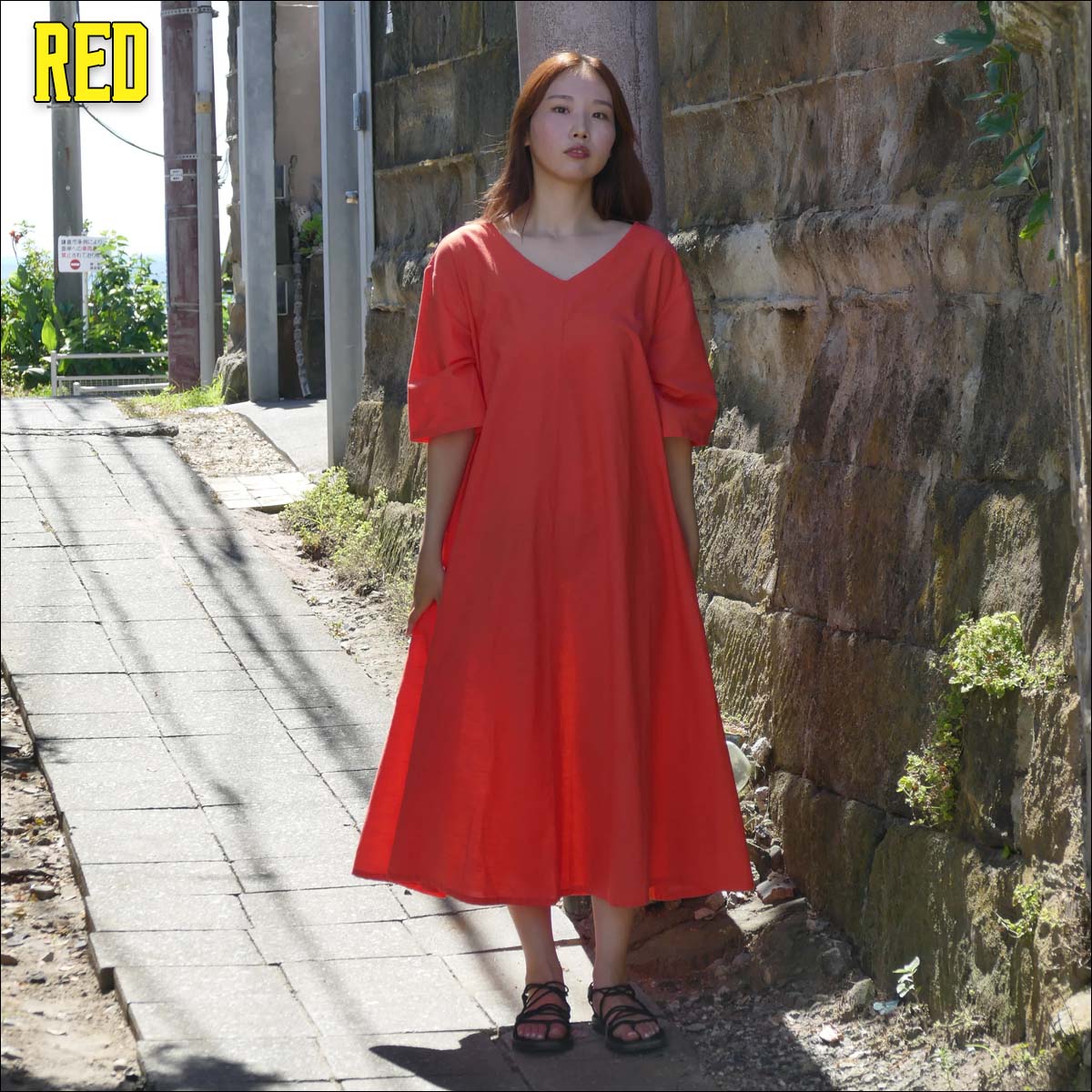 24 URBAN ISLAND SOCIETY ワンピース UIS ONE-PIECE シンプル