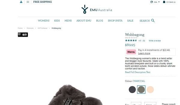 EMU Australia エミュー オーストラリア Wobbegong ファーサンダル スリッパ ルームシューズ シープスキン ボア 品番  W12316 日本正規品 :w12316:オーシャン スポーツ - 通販 - Yahoo!ショッピング