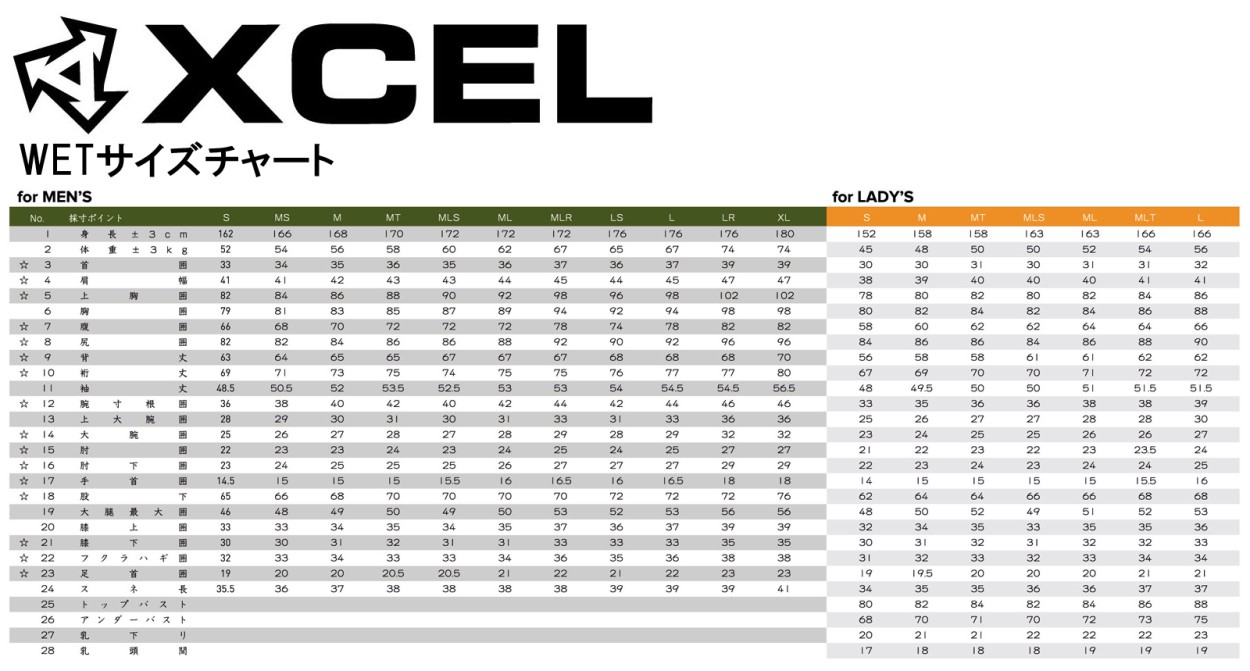レディース S フルスーツ ウェットスーツ XCEL AXXE Classic 