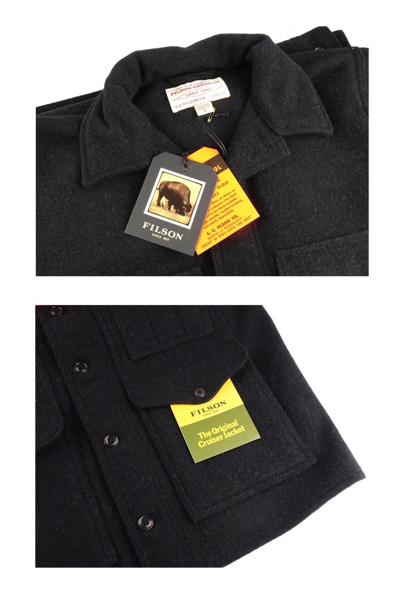FILSON（フィルソン） MACKINAW WOOL CRUISER JACKET CHARCOAL マッキ