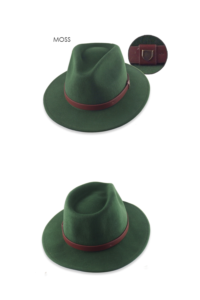 BRIXTON【ブリクストン】MESSER FELT HAT MOSS メッサー 中折れ