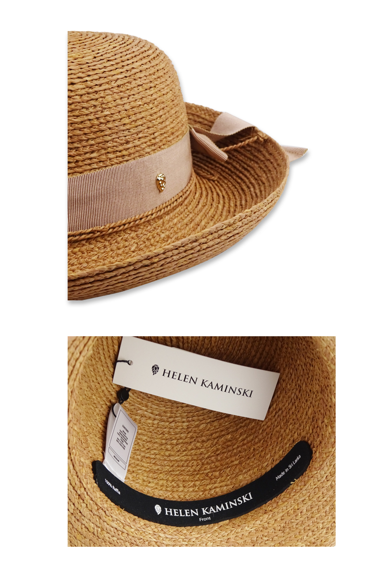 Helen Kaminski ラフィアハット　Newport  ヌガー／ロータス Helen Kaminski HELEN KAMINSKI ヘレンカミンスキー NEWPORT SB
