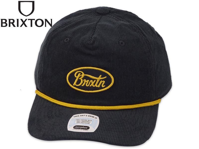 BRIXTON（ブリクストン） PARSONS NETPLUS MP SNAPBACK BLACK キャップ