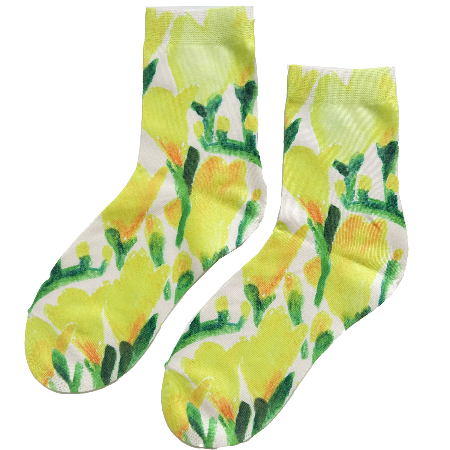 S-19☆フリンジ/センター花柄パープル/うわぐつタグ/シューズタグ⭐️匿名配送 靴下 レディース おしゃれ クルー丈 プリントソックス 花 フラワー 柄